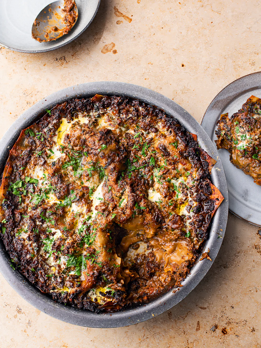 Spicy mushroom lasagna